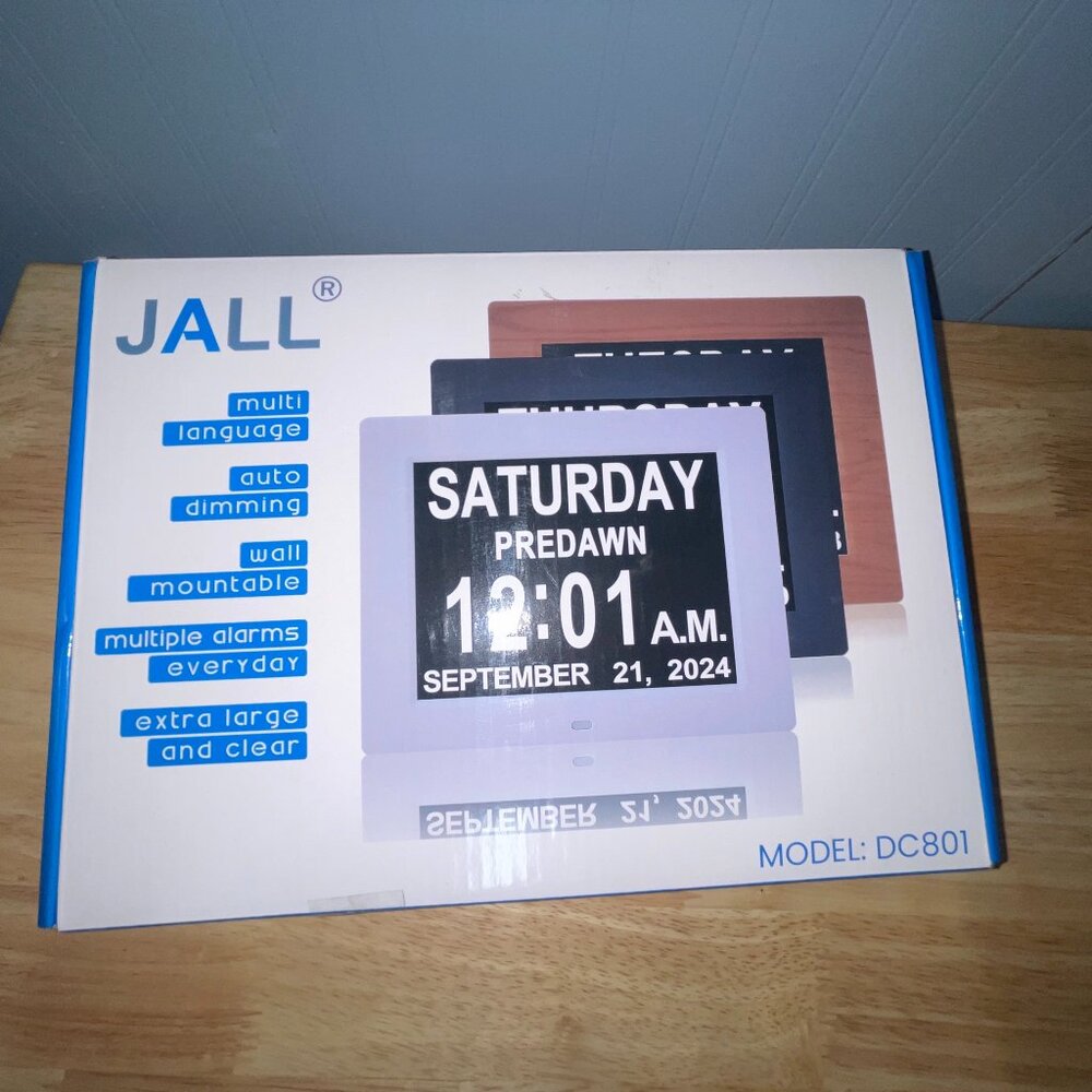 Jall Digital Calendar day clock